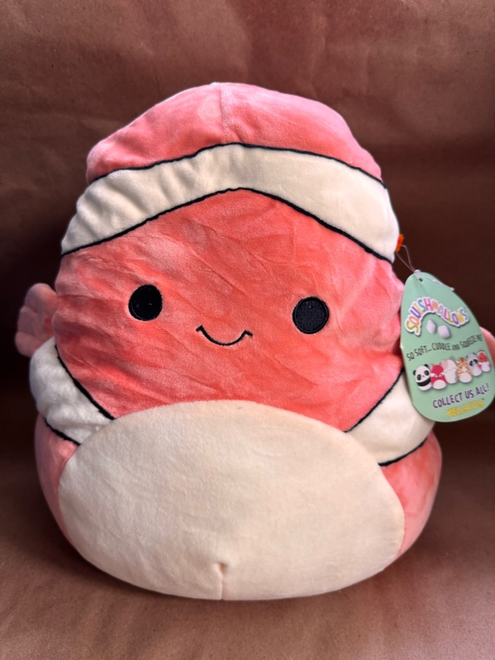 NWT Squishmallows 14” Ricky the Clownfish
